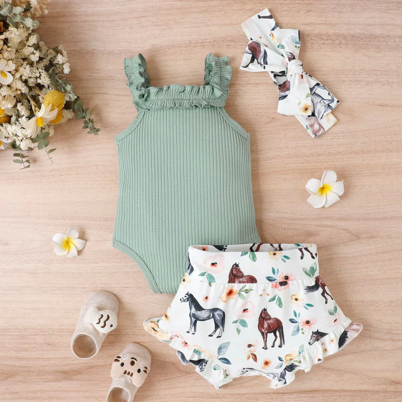 Baby Girl Summer Outfit – Sødt & luftigt – babytøjssæt