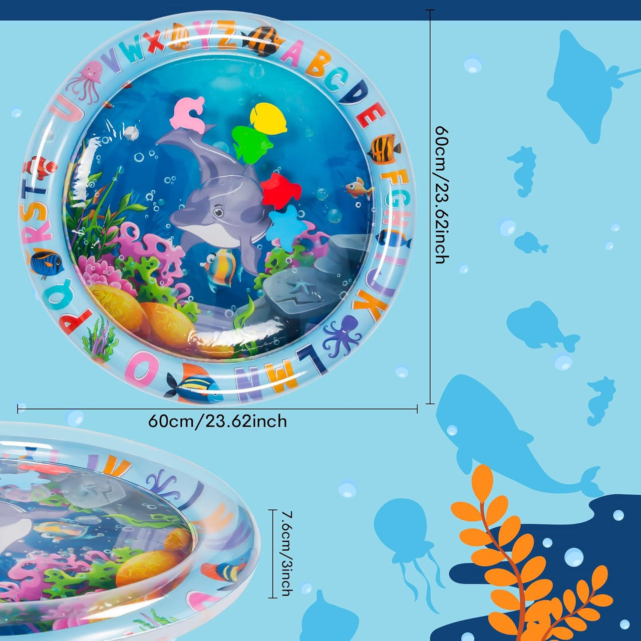 TinyWave – Munter & udviklende – Baby Sensorisk vandmåtte