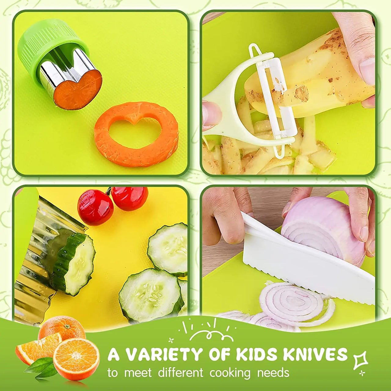 Junior Chef Set™ - Sikker skæring - legetøjskøkken