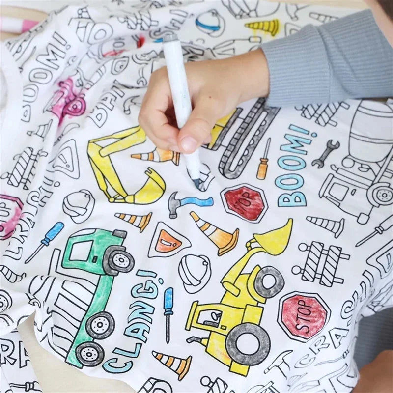 DIY Pajama Set™ – Farve og drøm – Colours Pyjamas-sæt til børn