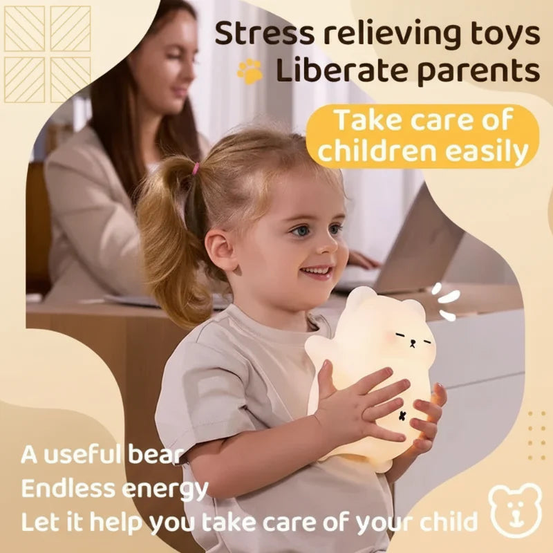 LumiBear – Sød og beroligende – Sove lampe med blødt lys