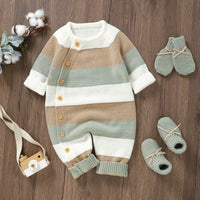 Thumbnail for Mini Fashion™ - Varm og behagelig - Strikket Romper