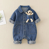 Thumbnail for Mini Fashion™ - Komfortabel & Stilfuld - Denim Jumpsuit