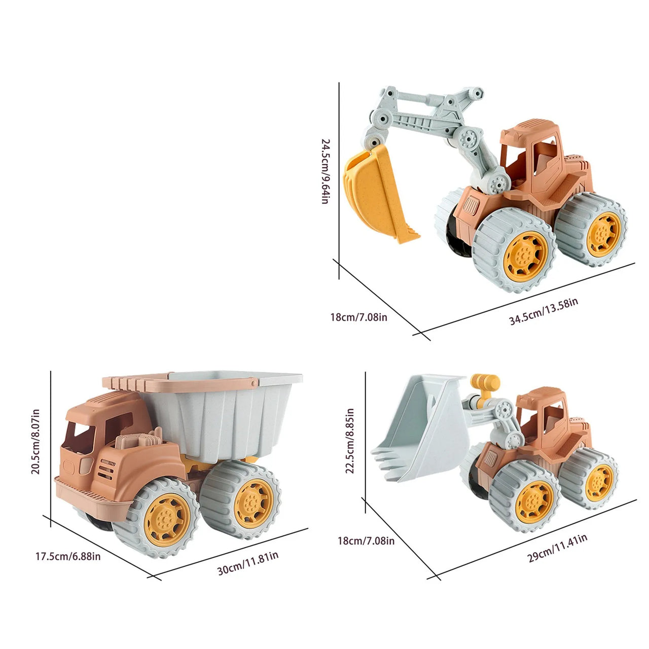 Sand Truck Set™ – Gravesjov udendørs – Sandkasse-lastbiler