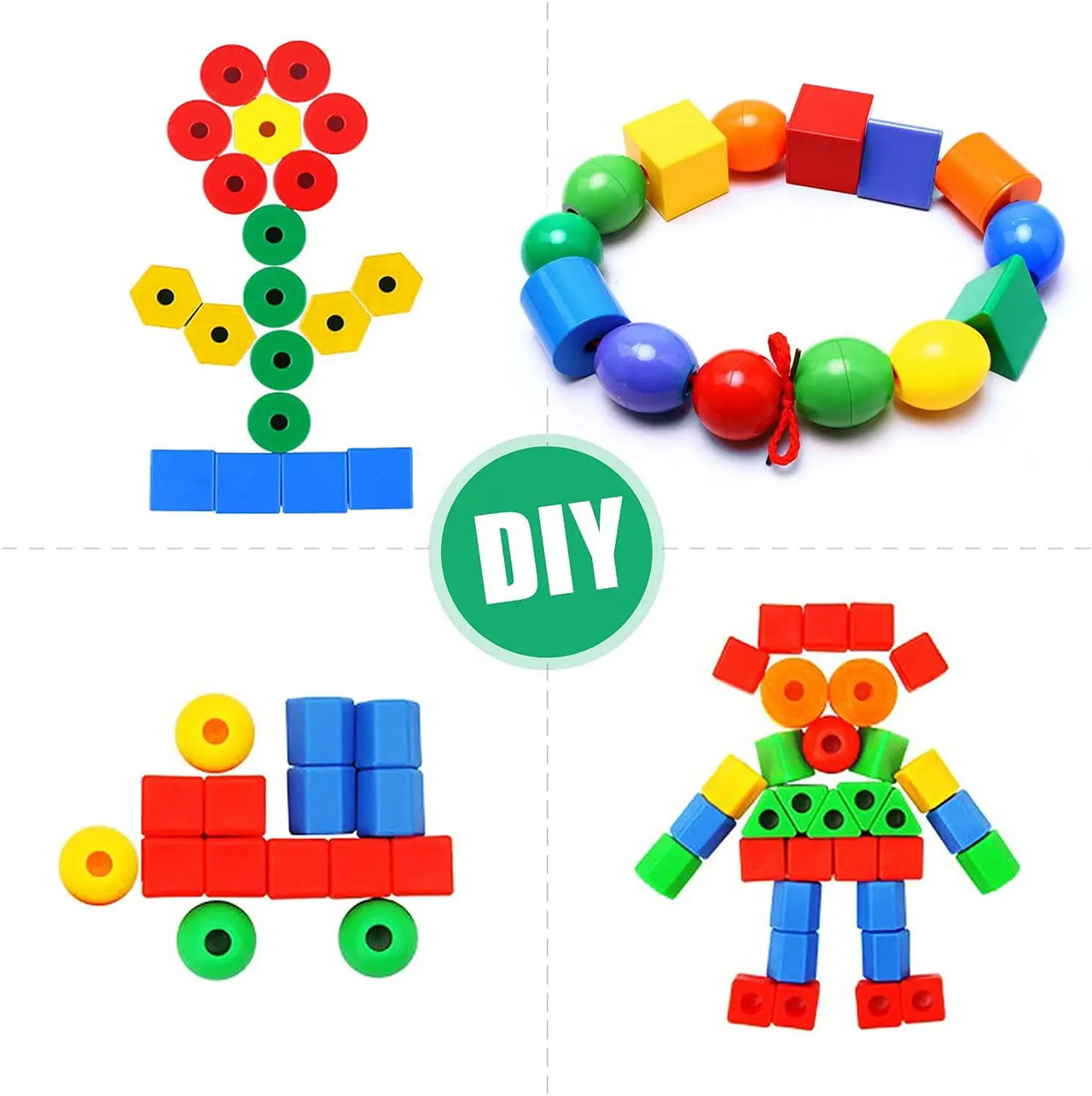 Rainbow Lacing Beads™ – Legende trådning - Regnbueperler med snore
