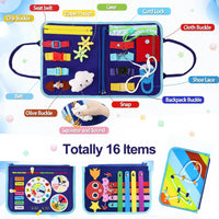 Thumbnail for 7-in-1 Busy Board – Motorik & læring – Aktivitetstavle