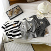 Kids Stripe Outfit – Trendy & komfortabelt – Sommeroutfit til børn
