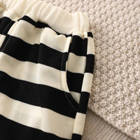 Thumbnail for Mini Fashion™ - Stripes Fun - Shorts sæt i bomuld
