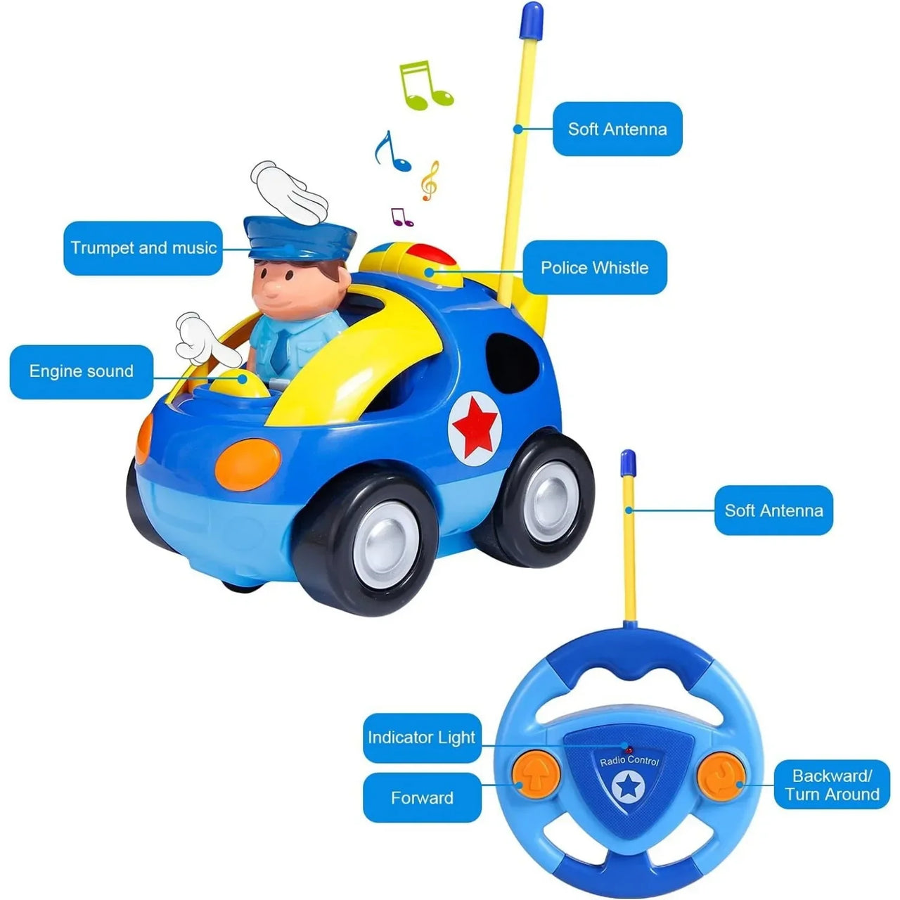 Police Toy Car™ - Sjovt racerløb - Politilegetøjsbil