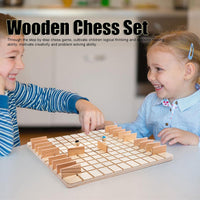 Thumbnail for Wooden Chess Puzzle Game – Strategi & Tænkning – Brætspil