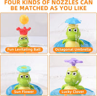 Thumbnail for Light Up Crocodile Bath Toy – Interaktivt & vandleg – Krokodille-springvand, bade-legetøj