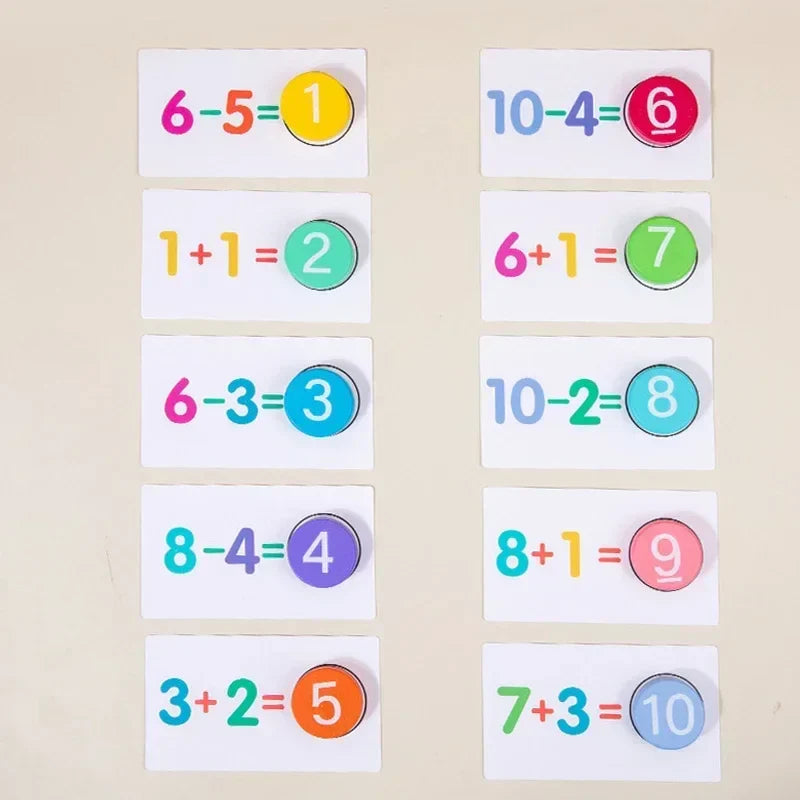 Math Tokens™ - Tælle og regne - Regnekort til børn