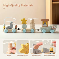 Thumbnail for HappyTrain – Montessori & Fun – Træstogssæt