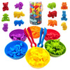 Rainbow Teddy Bears Toys™ - Pædagogisk og kreativ - Regnbue-tællebjørne
