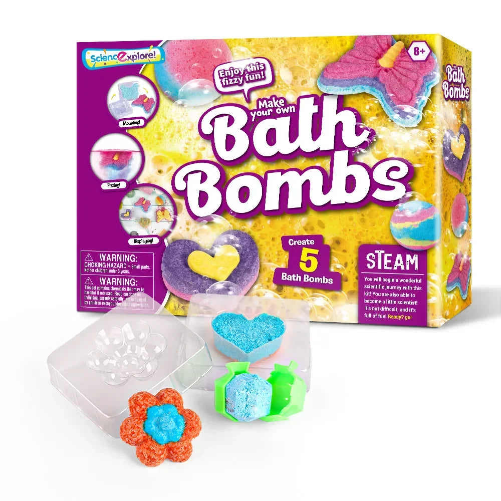 BathBombs – Farverigt & lærerigt – DIY-sæt til badebomber