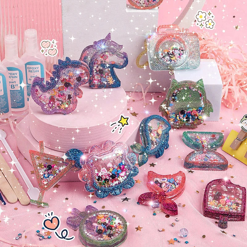 DIY Crystal Keychain Kit – Kreativt & legesygt – Nøglerings-håndværkssæt