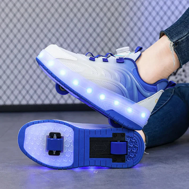 Light-Up Skate Shoes – LED & komfortable – lysende sneakers med rullefunktion