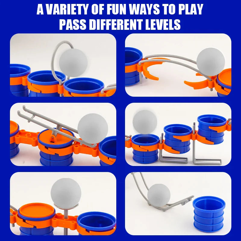 Cup Jump Ball Game – Aktivt & interaktivt – Puff Ball selskabsspil