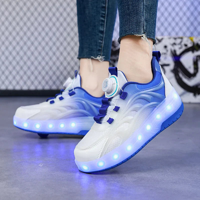 Light-Up Skate Shoes – LED & komfortable – lysende sneakers med rullefunktion