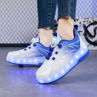 Thumbnail for Light-Up Skate Shoes – LED & komfortable – lysende sneakers med rullefunktion