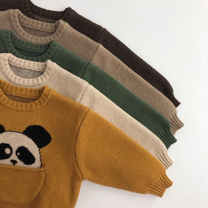 Mini Fashion™ - Sødt print med lomme - Dyresweater