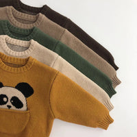 Thumbnail for Mini Fashion™ - Sødt print med lomme - Dyresweater