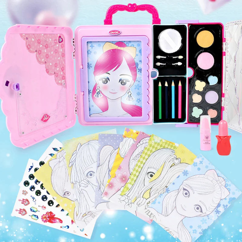 Glam Draw - Fantasi & sjov - Makeup-tegnesæt