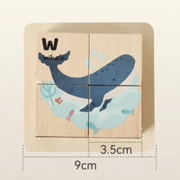 Thumbnail for WoodMind – Kreativt og lærerigt – 6-i-1 Montessori-dyrebrik med træbrikker