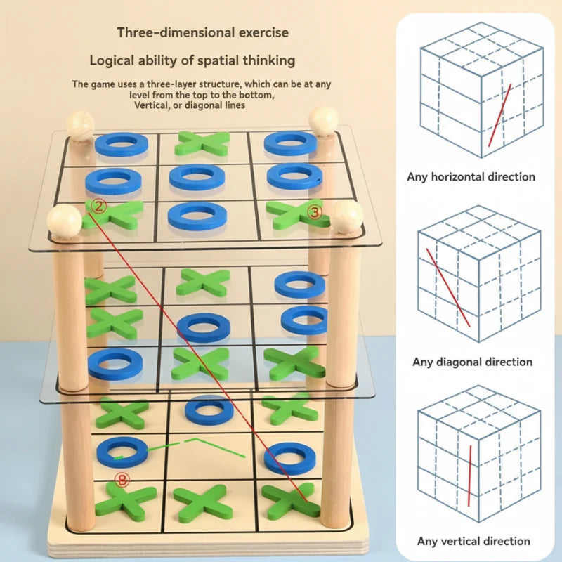 LogicTower – Pædagogisk & Smart – Tre i træk 3D