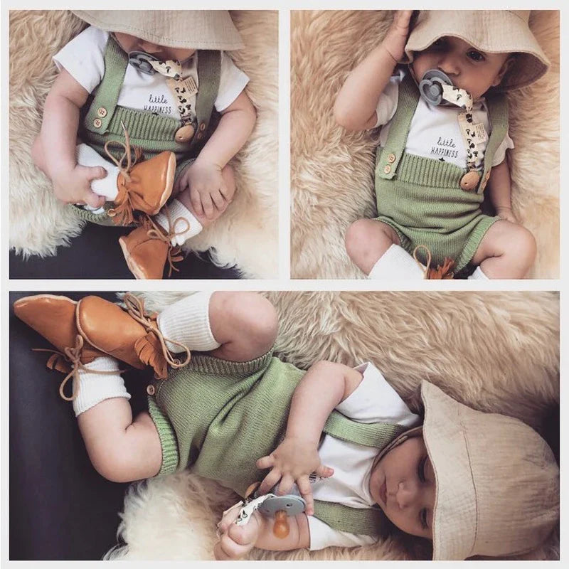 Mini Fashion™ - Sød strikket baby-omper