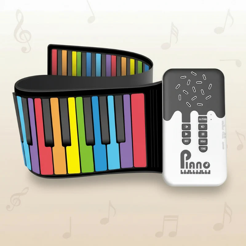 Roll-up Piano Keyboard – Kreativt & lærerigt – Sammenklappeligt klaver