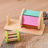 Thumbnail for Sensory Drum™ – Farve- og formspil - Montessori-legetøj i træ