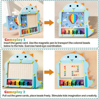 Thumbnail for Bead Puzzle™ – Sjov sortering i labyrint – Magnetiske kugler i træ Puzzle