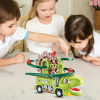 Thumbnail for Dino Slide Truck™ - Klatr og kør om kap med dinosaurer! - Dinosaur-lastbil