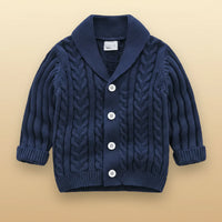 Thumbnail for CozyCub – Komfortabel og moderigtig – strikket cardigan til børn