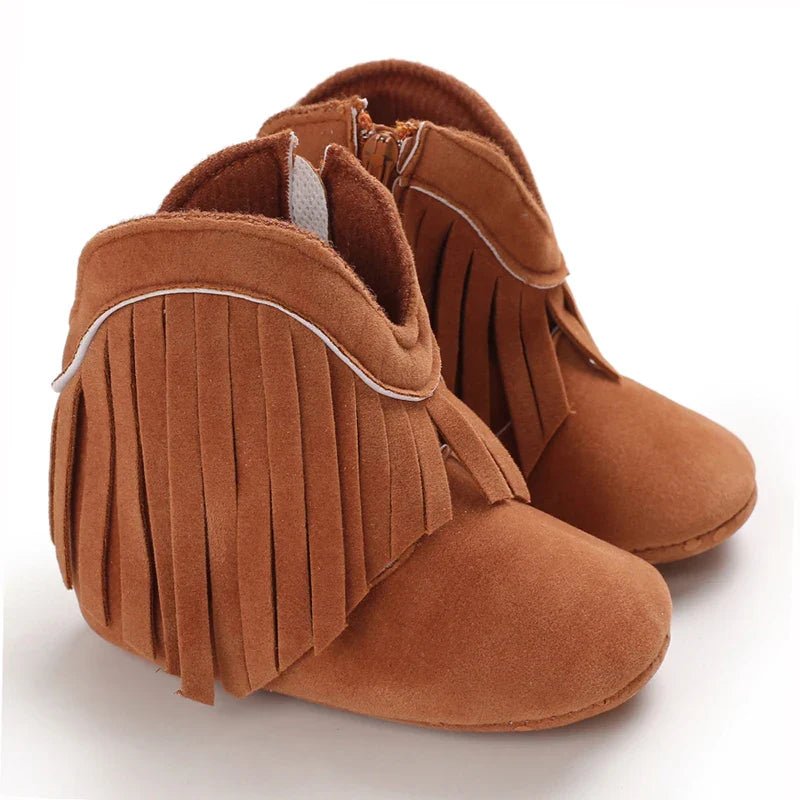 Mini Fashion™ - Sejt Look - Cowboystøvler til piger