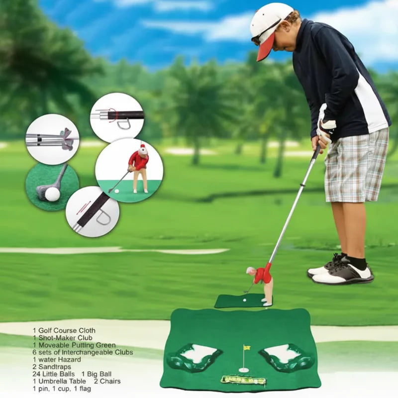 Mini Golf Practice Set – Aktivt & lærerigt – Golf-træningssæt