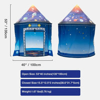 Thumbnail for Rocket Ship Tent™ – Pop-up med rumeventyr  – Rumraket-telt til børn