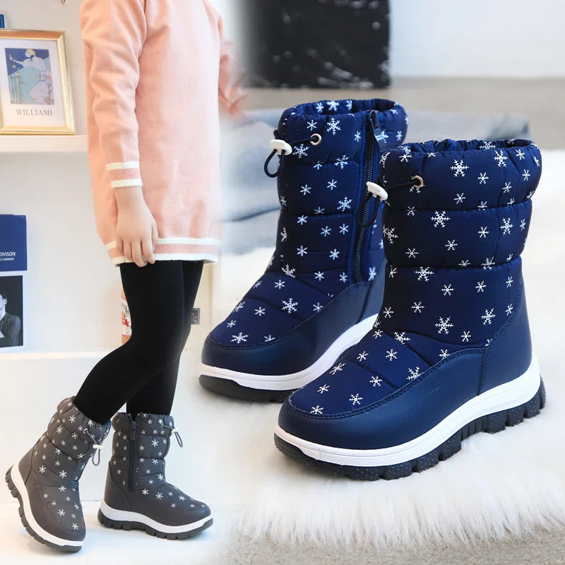 Mini Fashion™ - Varme og Vandtætte - Snestøvler til Piger