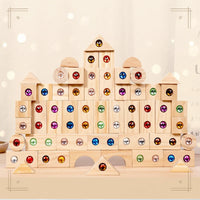 Thumbnail for Rainbow Gem Stacking Blocks – Kreativt og lærerigt – Sæt med træklodser til at stable