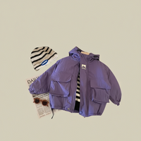 Thumbnail for LiloWear – Vindtæt og vandafvisende – Vindjakke med hætte til børn