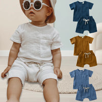 Thumbnail for Baby Summer Outfit – Luftigt & behageligt – Tøjssæt