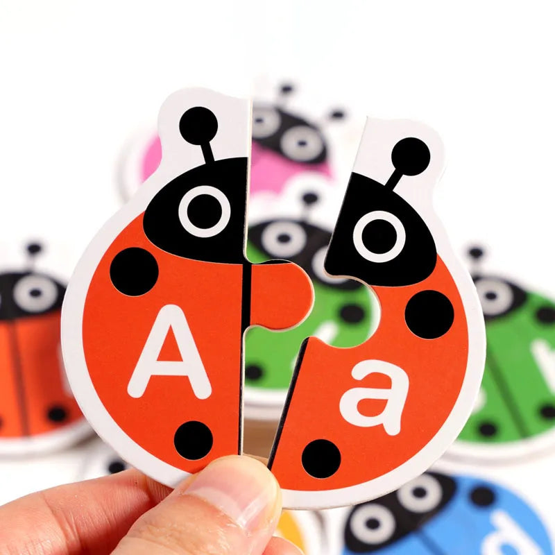 Wooden Letter Matching Game – Læring & leg – Alfabetpuslespil