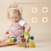 Thumbnail for Wooden Forest Blocks – Kreativitet & Udvikling – Sæt med træklodser til at stable