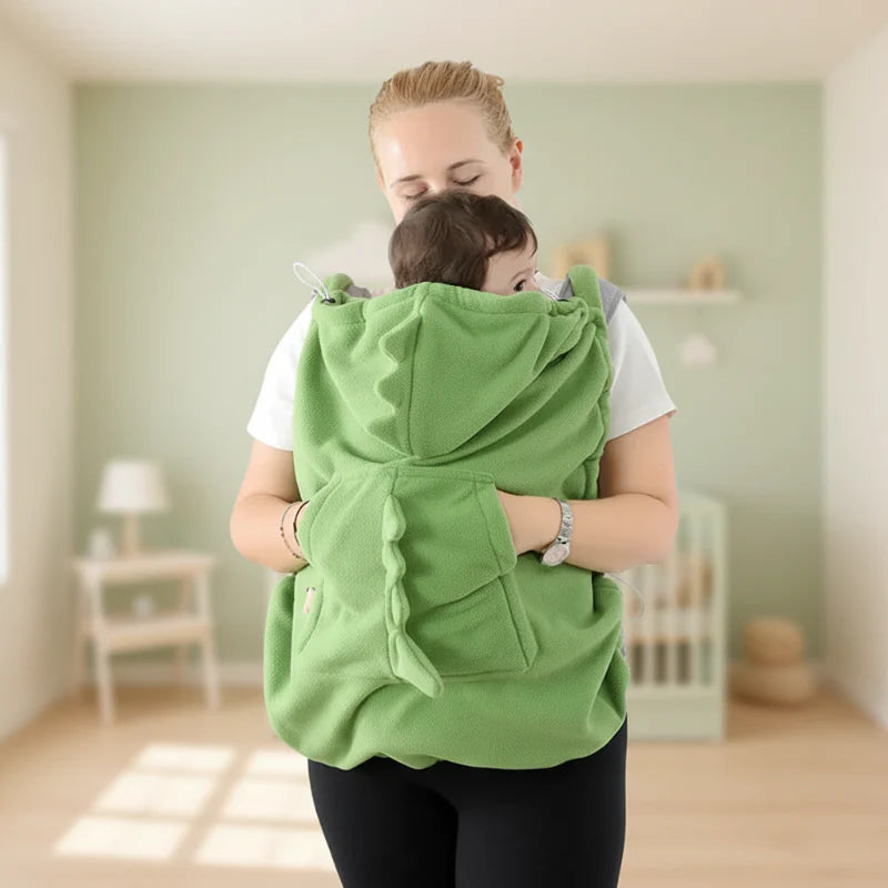 Dinosaur Baby Carrier Cover – Varmt & behageligt – Dino Baby-tæppe