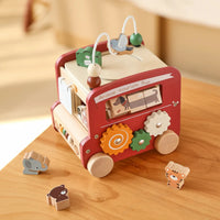 Thumbnail for BusyRide – Lærerigt og alsidigt – Træ Montessori aktivitetsbus