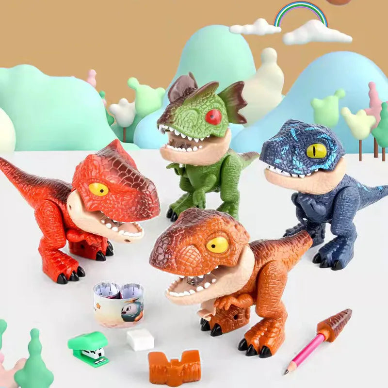 Dinosaur Stationery Toy – Kreativt og lærerigt – 5-i-1 skrivebordssæt