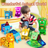 Thumbnail for Animal Magnetic Building Blocks™ - Magnetisk byggemagi - Dyre-byggeklodser