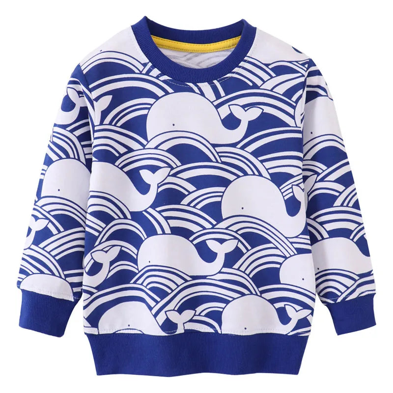 Mini Fashion™ - Hval-sweatshirt