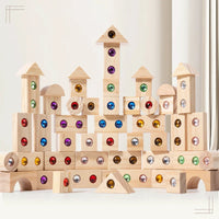 Thumbnail for Rainbow Gem Stacking Blocks – Kreativt og lærerigt – Sæt med træklodser til at stable